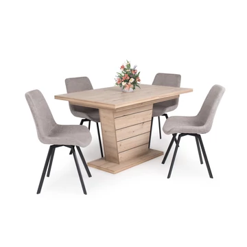 Fanni asztal - Milla forgó étkezőszék Artisan tölgy / Világosbarna színben