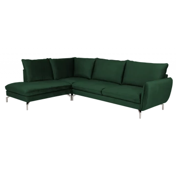 Flint II. sarokülő zöld színben, balos állásban