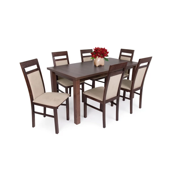 Berta asztal - Léna szék Dió színben