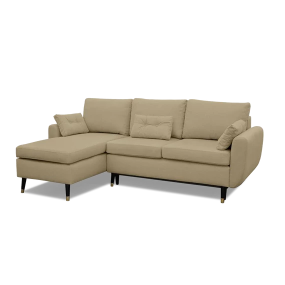 Lucyna 156 sarokülő beige színben, balos állásban