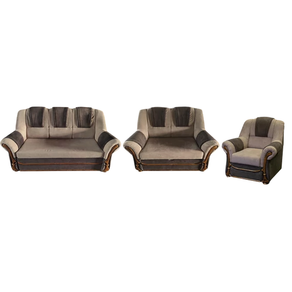 Filip 3+2+1 ülőgarnitúra beige / sötétbarna színben
