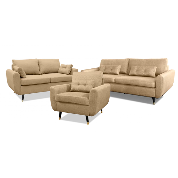 Lucyna 3+2+1 ülőgarnitúra beige színben